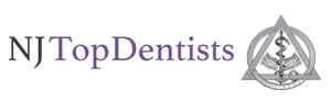 The image displays a logo with text that reads TOPDENTISTS and includes a graphic element resembling a stylized letter T or a flame-like design, set against a light background.